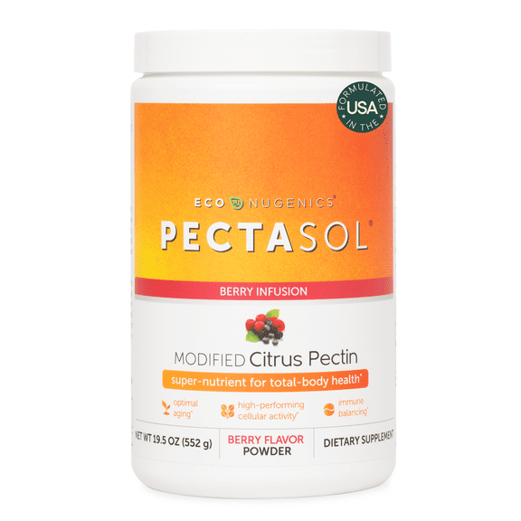 PectaSol Modified Citrus Pectin – 551g Berry Powder – Total-Body Health Supplement to Support Heart, Immune System, Inflammation Response & Healthy Aging + Maintain Healthy Galectin-3 Levels