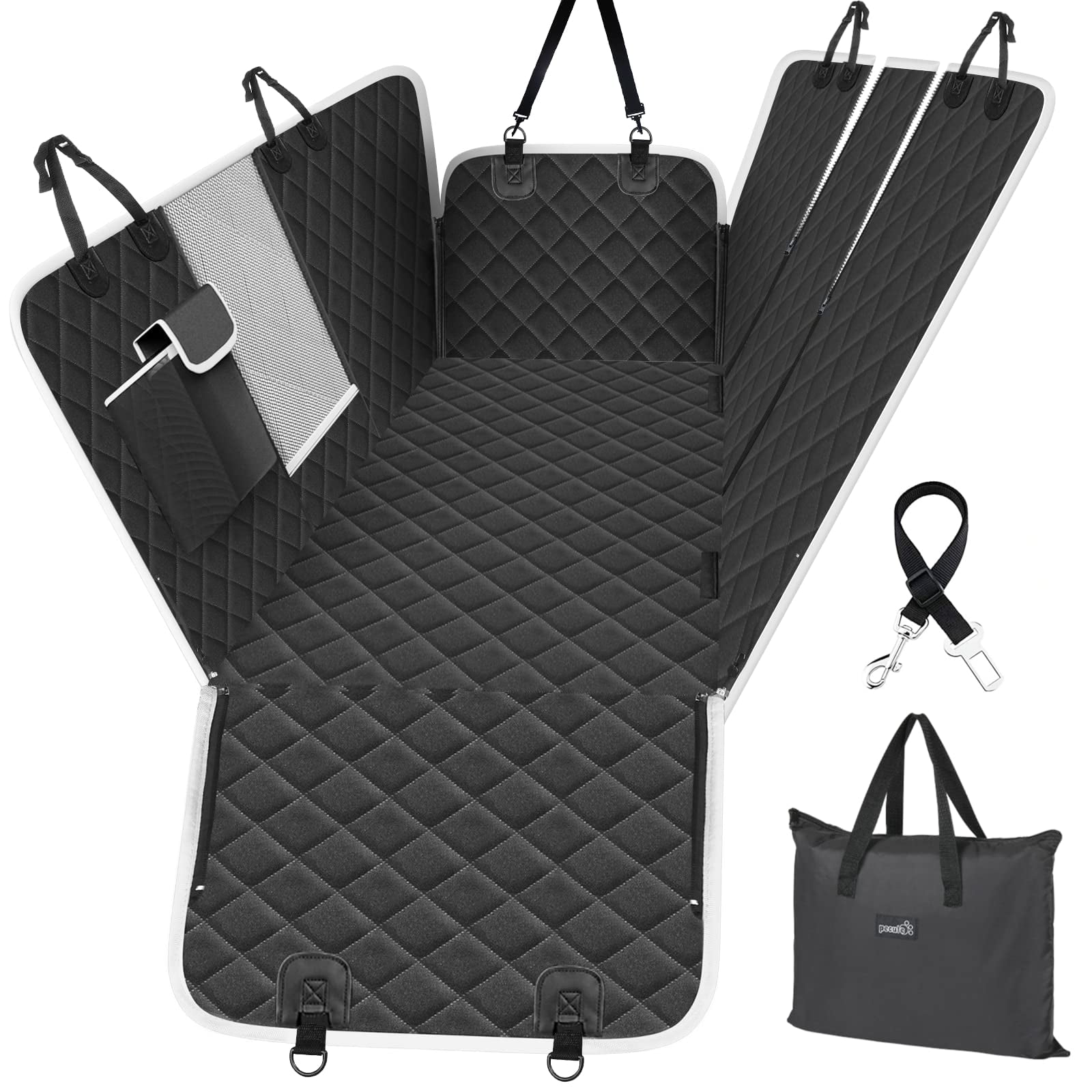 Pecute Dog Car Back Seat Cover Protector Waterproof Scratchproof