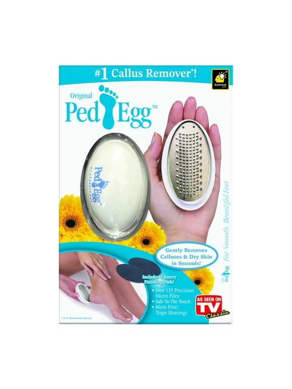 Classic Callus Remover, New Look, Safely & Painlessly Remove Tough Calluses Dry Skin to Reveal Smooth Soft Feet, 135 Precision Micro-Blades, Traps Shavings