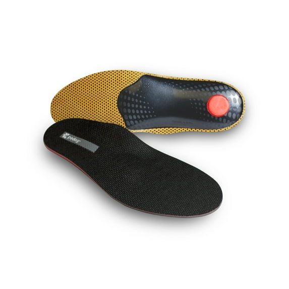 Pedag | Plantar Fasciitis | Arch Support Orthotic Insoles Inserts | Black | Size US 7W/EU 37 | 1 pair