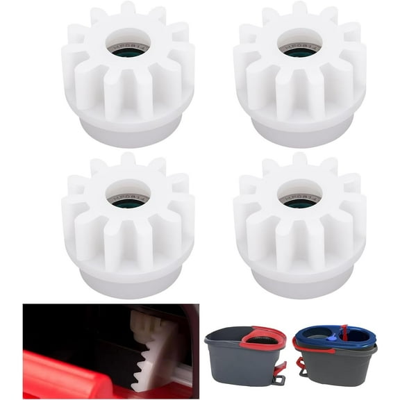 Pedal Bearing Replacement for OCedar Mop Bucket - Easy Fix for O-Cedar Easywring Bucket System - One Way Clutch Gear Sprockets Spin Mop Replacement Parts for 90% Rotation Mop Bucket(4Pcs)