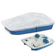 thumbnail image 2 of Seapisode Heavy Duty Waterproof & UV Resistant Pedal Boat Cover With Buckle Straps - Fits 3 Or 5 Person Paddle Boats (Silver) 2 of 9