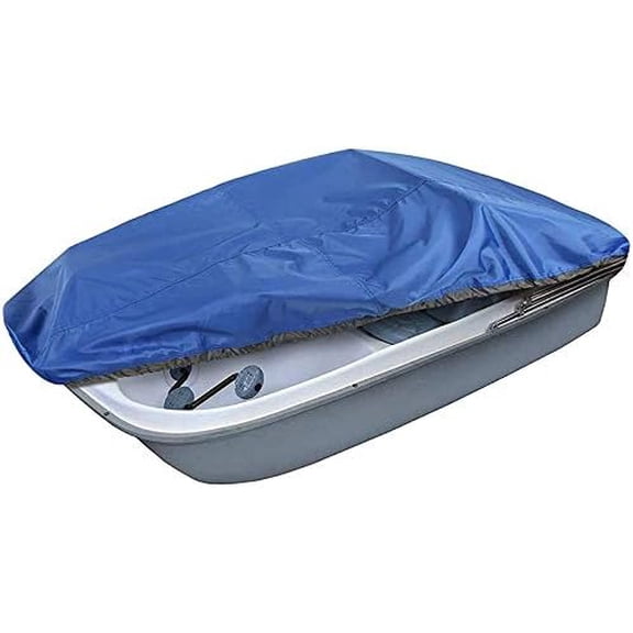 Pedal Boat Cover Sun Dolphin, Pedal Boat Cover with Drawstring Waterproof Made of 600D Oxford Cloth Pedal Boat Cover for All Seasons (286x200cm=112.60x78.74in Blue, Blue)$$Watercraft