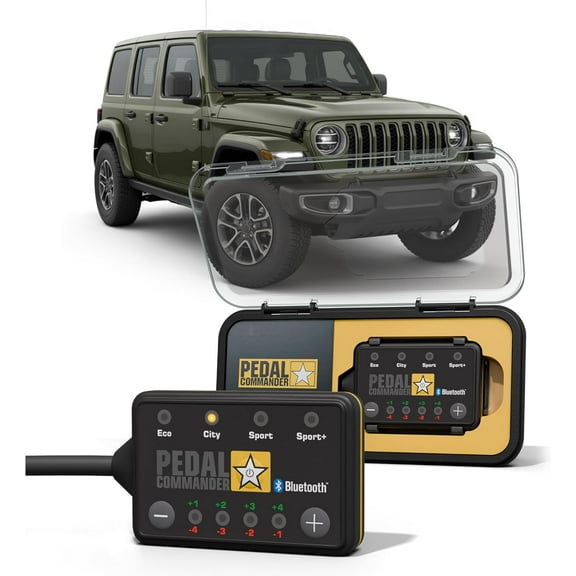 Pedal Commander Throttle Response Controller PC78 Bluetooth for Jeep Wrangler JL 2018 and Newer