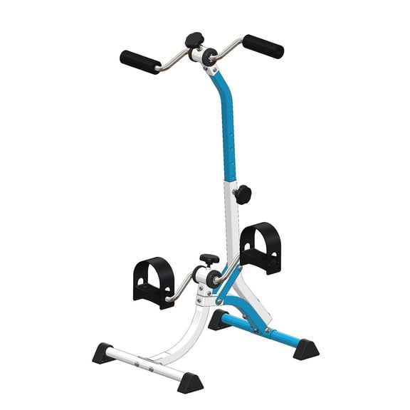 Pedal Exercise Bike, Adjustable Resistance Fitness Equipment for Seniors Leg Arm Workout, LCD Display, Portable Under Desk Pedal Exerciser for Knee Joint Recovery
