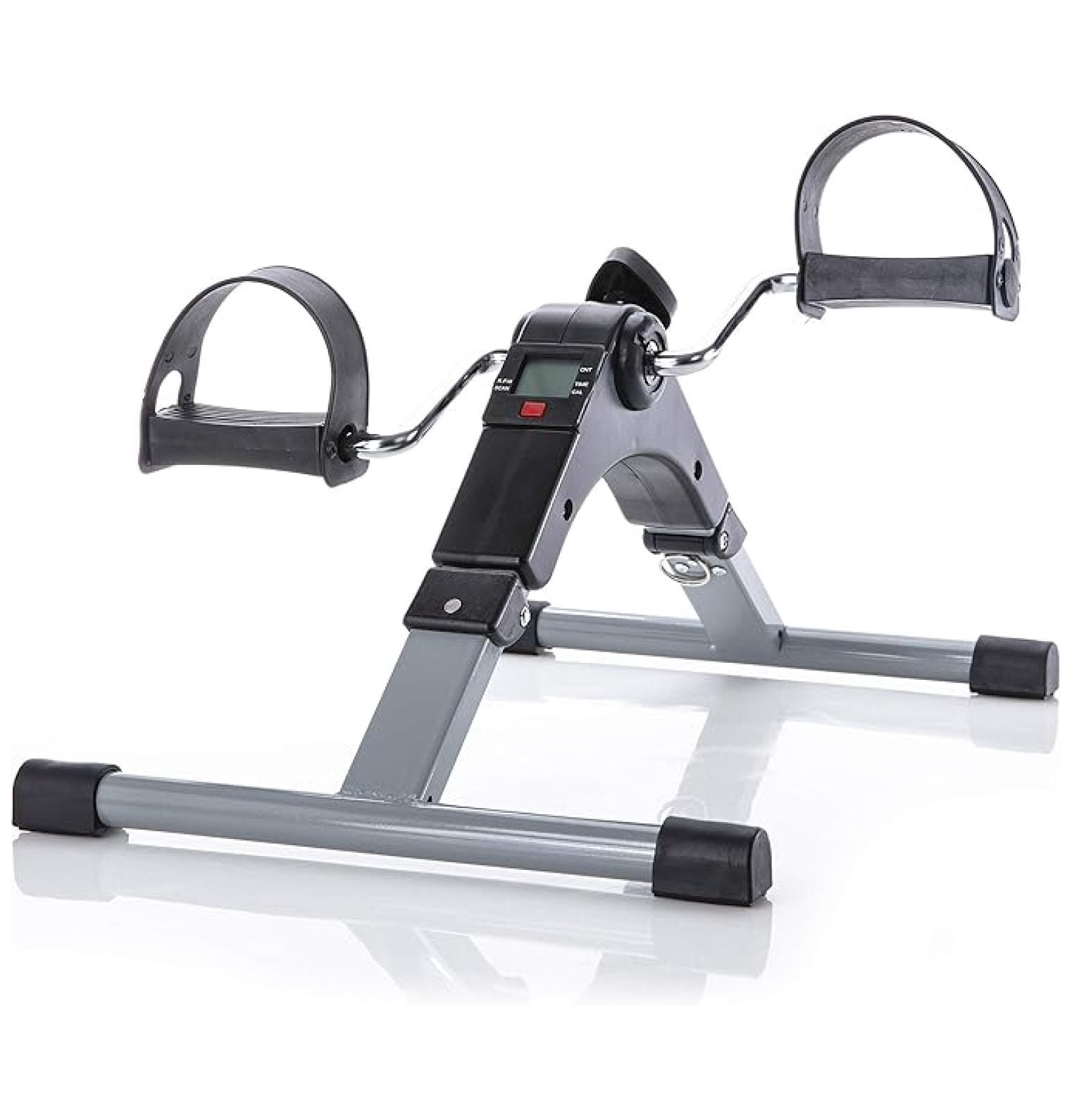 Pedal Exercise Mini Cycle Bike Great for Home or Office Workout - Digital Display for RPMs, Calories, Time, Speed, Distance - Under Desk for Legs - for Arms
