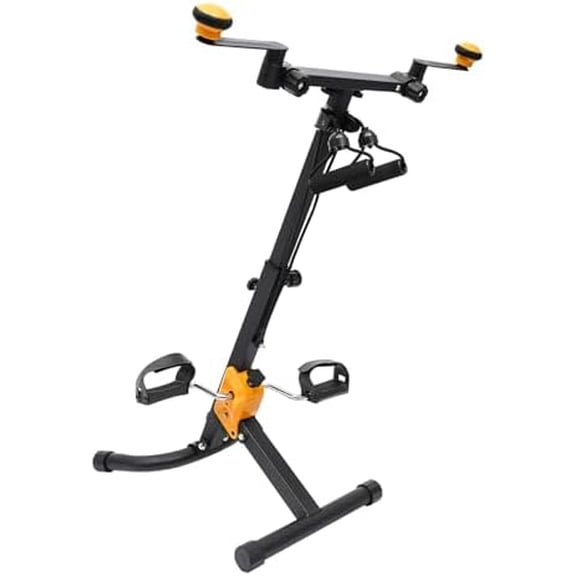 Pedal Exerciser Bike Foldable Pedal Exerciser Bike Hand Arm Leg and Knee Exercise Peddler for Seniors Adjustable Height Pedal Exercise Bike for Total Body Home Exercise Equipment