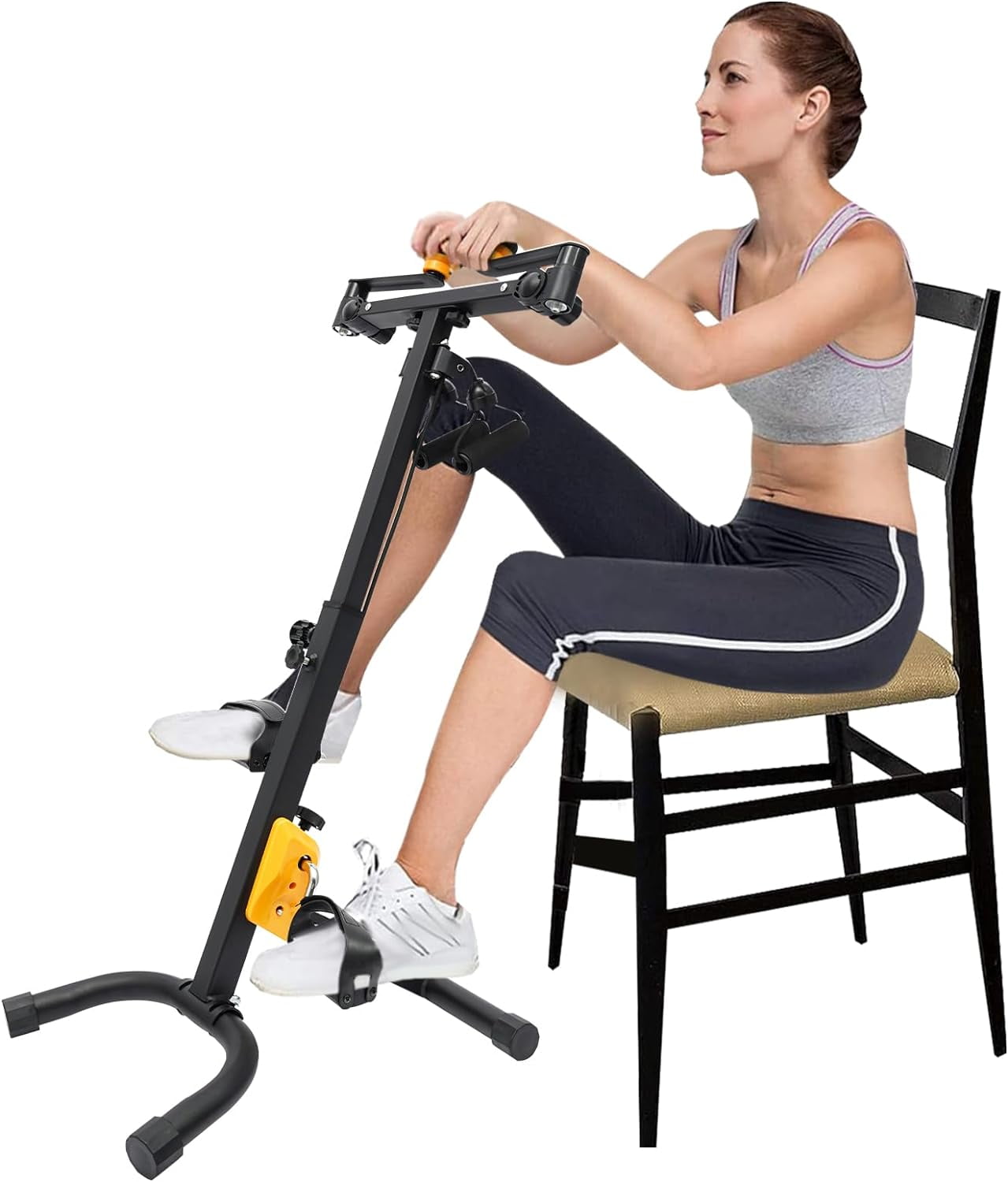 Pedal Exerciser Bike Folding Adjustable Fitness Rehab Equipment Hand ...