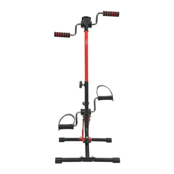 Pedal Exerciser Bike for Seniors, Hand Arm Leg and Knee Peddler, Adjustable Arm Bike for Physical Therapy, Home Exercise Equipment for Elderly, Compact Pedal Exerciser with Monitor