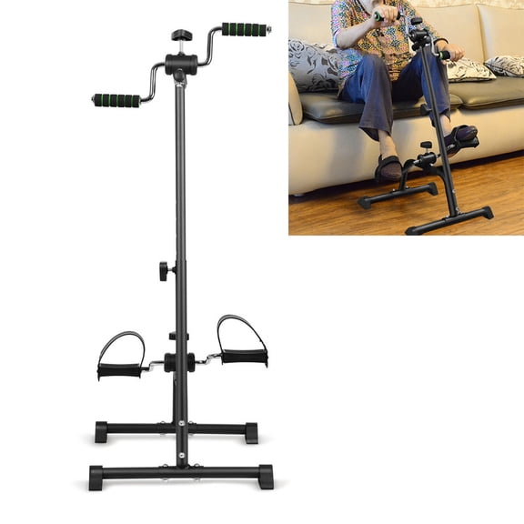 Pedal Exerciser Bike for Seniors, Hand Arm Leg Knee Peddler, Adjustable Fitness Equipment for Seniors, Elderly Home Pedal Exercise Bike for Total Body