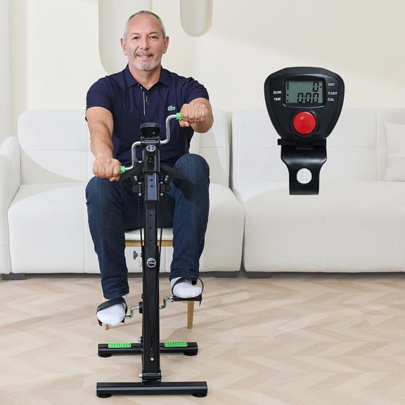 Pedal Exerciser for Seniors, Hand and Exercise Equipment for and Arm Rehab, Stroke , Total Workout, for Physical