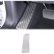 Pedal Foot Rest Pad Compatible with Toyota Land Cruiser 250 Prado 2024 2025 2026 Accessories, Driver Foot Rest Pad Kick Pedal Panel, Left Hand Drive Silver