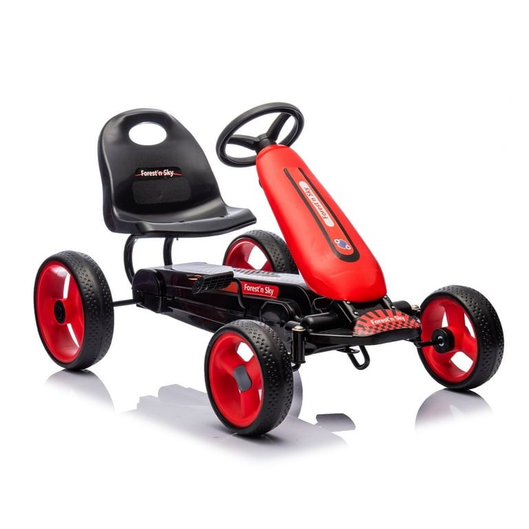 Pedal Go Kart Kids Ride on Car, Outdoor Racer Toy Car for Kids