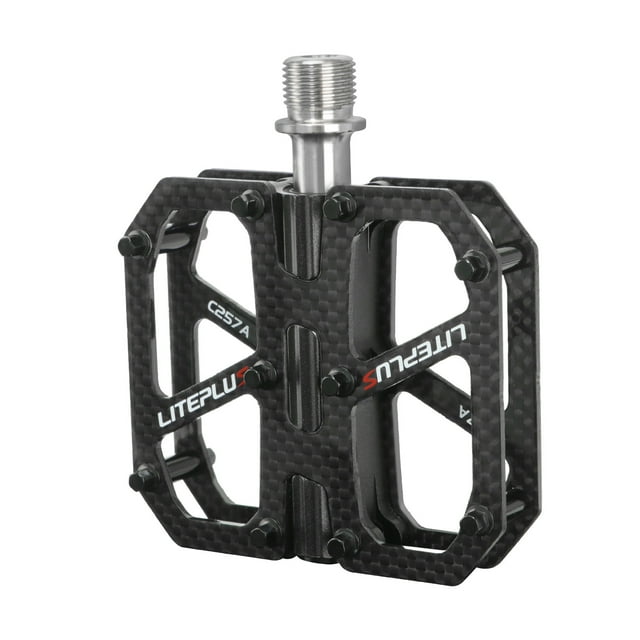 Pedal,Mtb Flat Pedals Resistant slip Corrosion Carbon Fiber Pedals Road Ti Axle Bike Pedals
