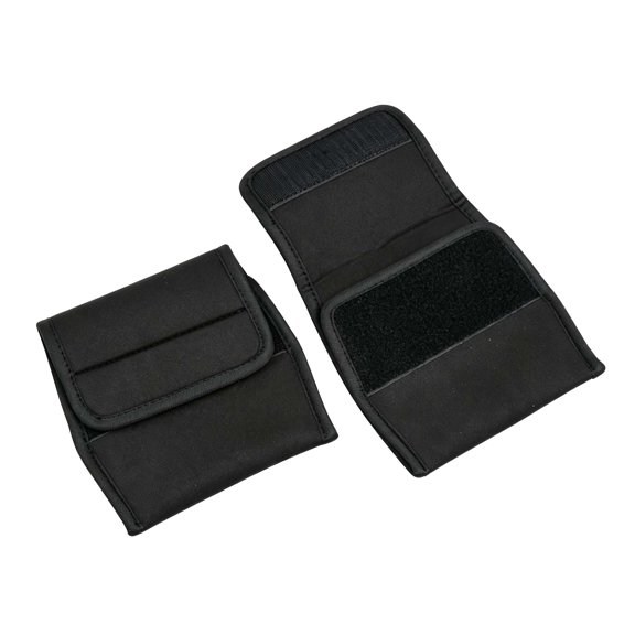 Pedal Pin Covers for Close Bike Parking, Soft Rubber Wrap Design with Hook Loop Tabs, Black Two Piece Scratch Guard, Travel Use, Racks