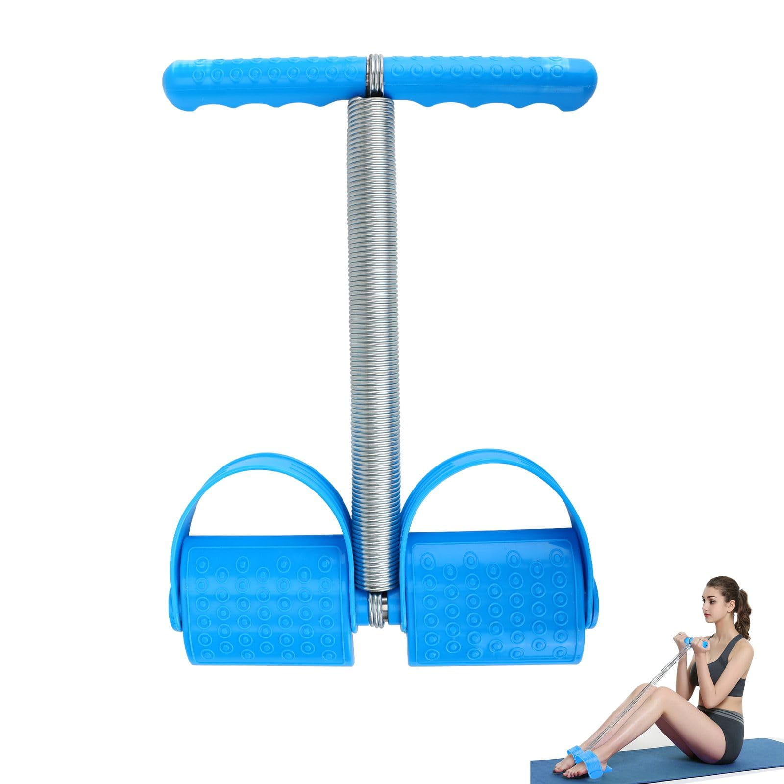 Pedal Puller Resistance Bands with Single Spring  Durable Sit Up Equipment for Home Gym, Strength Training for Abs, Legs, Chest  Portable Full-Body Workout Gear