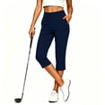 thumbnail image 1 of Pedal Pushers for Women Tummy Control High Waisted Cropped Pants Lightweight Comfy Soft Gym Pants Capri Yoga Pants, 1 of 6