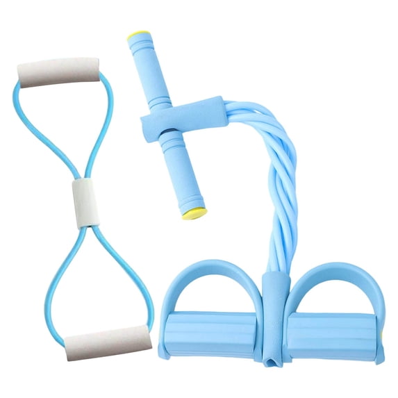 Pedal Resistance Band, Elastic sit up Bands, 6-Tube Pull Rope Multifunctional Tension Rope Body Trainer Bodybuilding Equipment for Abdomen/Arm/Yoga Stretching Slim Training