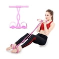 thumbnail image 1 of Pedal Resistance Band Exerciser, 6-Tube Foot Pedal Pull Rope for Home Gym, Portable Elastic Fitness Equipment for Leg, Arm, and Core Workouts, 1 of 6