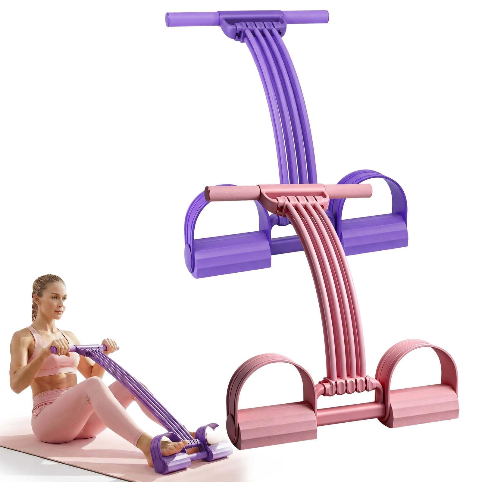 Pedal Resistance Band with Handle 8 Tube Exercise Equipment, Home Fitness Puller, Portable Gym Equipment for Leg Arm Core Training, Elastic Rope Sit Up Rowing Strength Machine