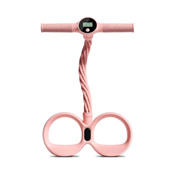 Pedal Resistance Band With Handle,Smart Foot Pedal Puller With Digital Counter Handles,6 Tube Pedal Puller Resistance Band With Digital Display,Fitness Resistance Bands For Full Body Stretching Yoga