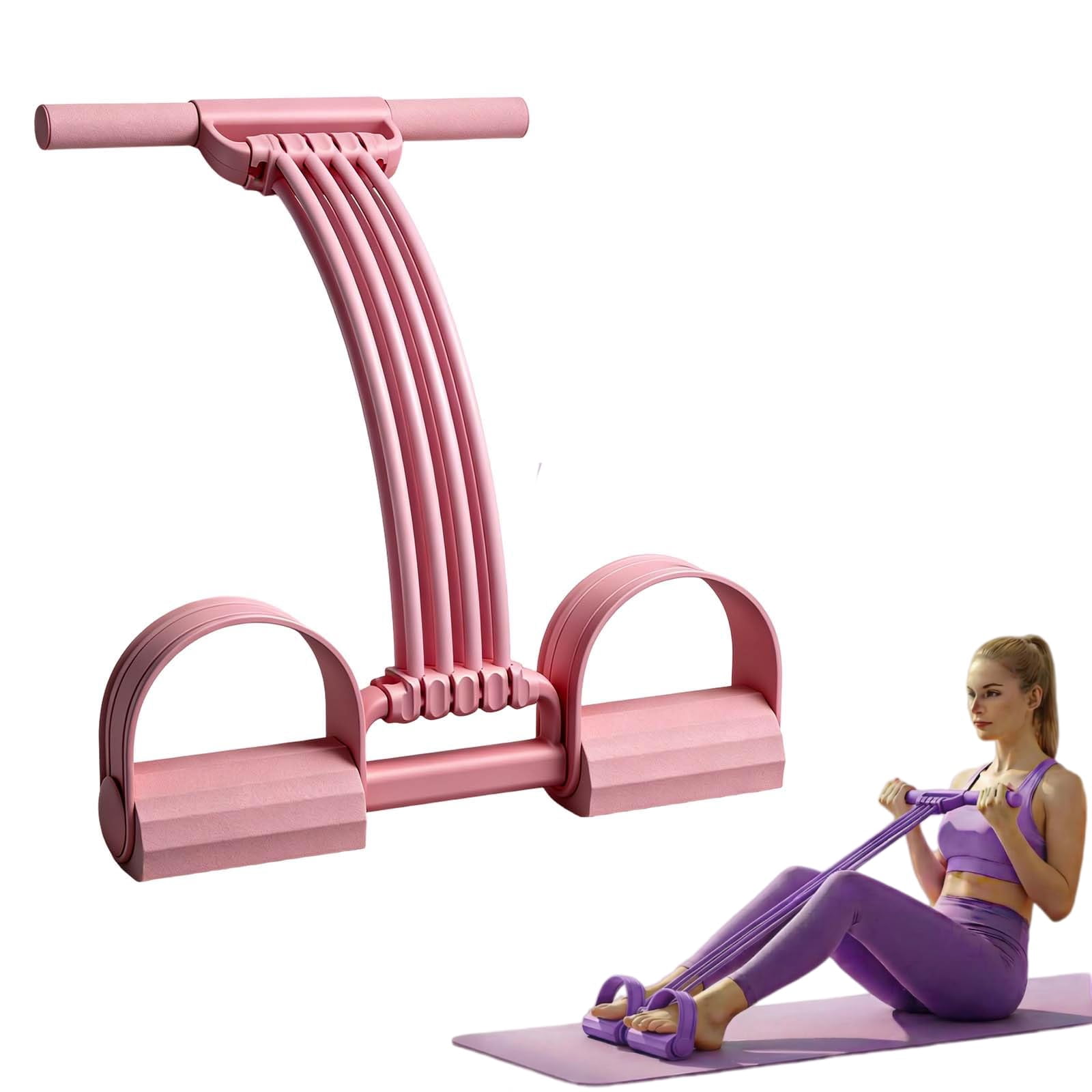 Pedal Resistance Band with Handles for Full Body Workout, Elastic Foot Pedal Exercise Band for Back, Arms, Chest & Core Training, Portable Home Fitness Equipment