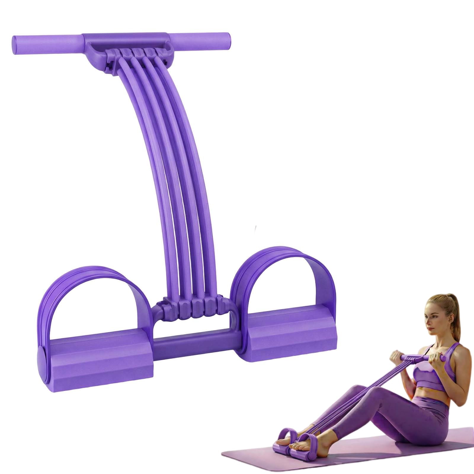 Pedal Resistance Band with Handles for Full Body Workout, Elastic Foot Pedal Exercise Band for Back, Arms, Chest & Core Training, Portable Home Fitness Equipment