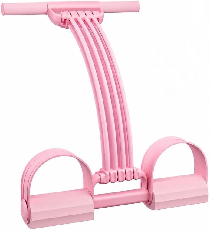 Pedal Resistance Band with Handles, Upgrade 8 Tube Elastic Foot Pedal Puller Bands for Full Body Workout, Abdomen, Waist, Arms, Legs Stretching Training
