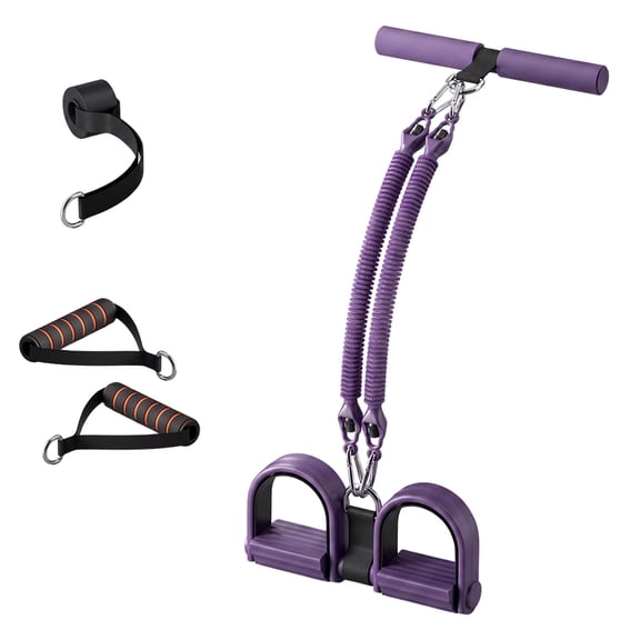 Pedal Resistance Band with Handle, 2026 Upgrade Multifunction Elastic Pull Rope for Abs, Legs, Glutes, Arms, Waist