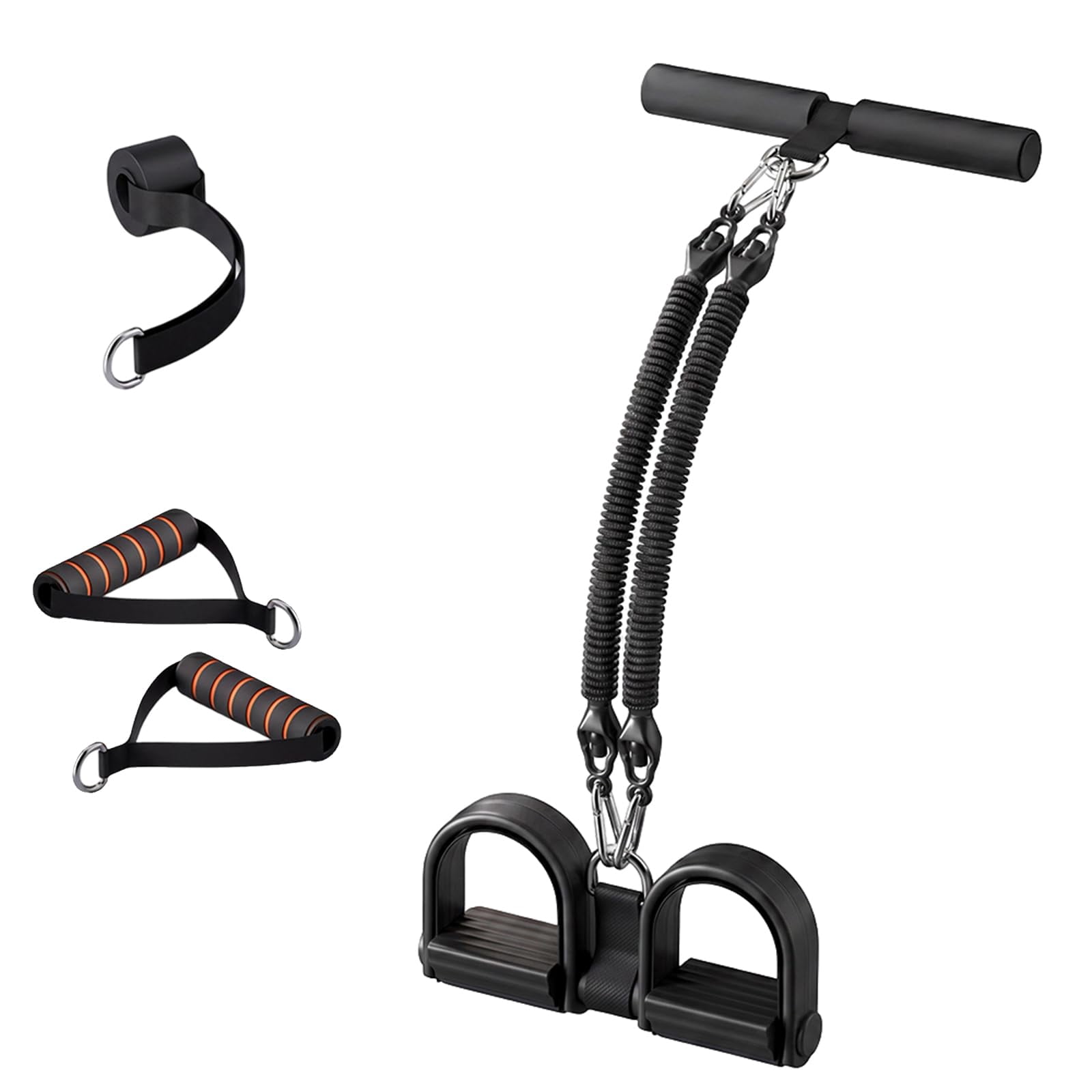 Pedal Resistance Band with Handle, 2026 Upgrade Multifunction Elastic Pull Rope for Abs, Legs, Glutes, Arms, Waist