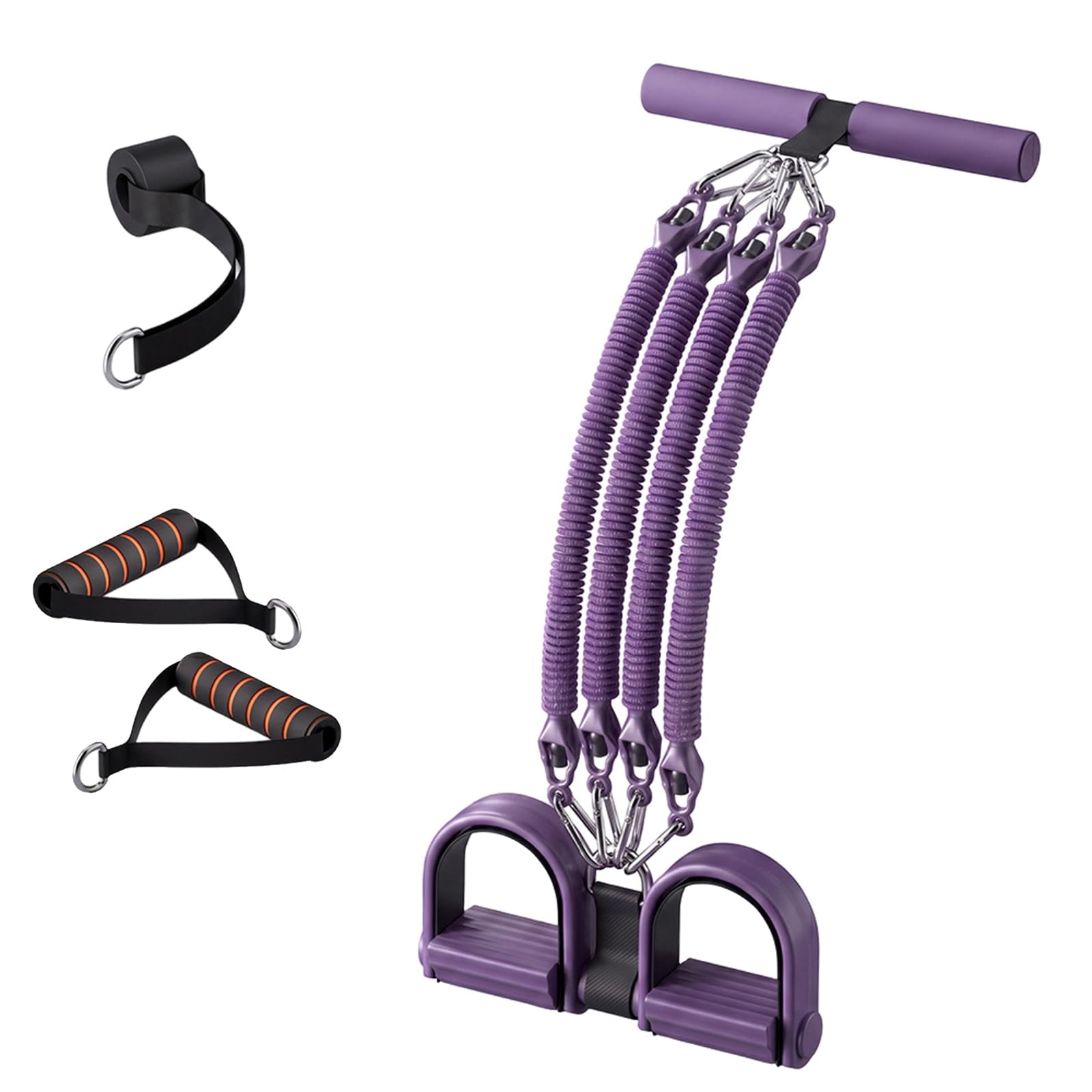 Pedal Resistance Band with Handle, 2026 Upgrade Multifunction Pedal Resistance Band, Elastic Pull Rope for Abs, Legs, Glutes, Arms, Waist