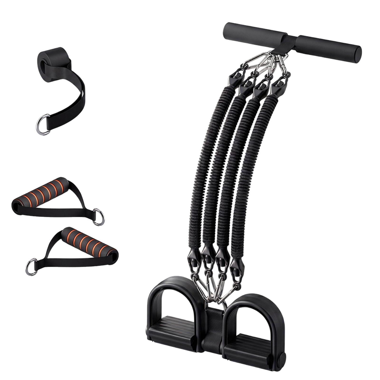Pedal Resistance Band with Handle, 2026 Upgrade Multifunction Pedal Resistance Band, Elastic Pull Rope for Abs, Legs, Glutes, Arms, Waist