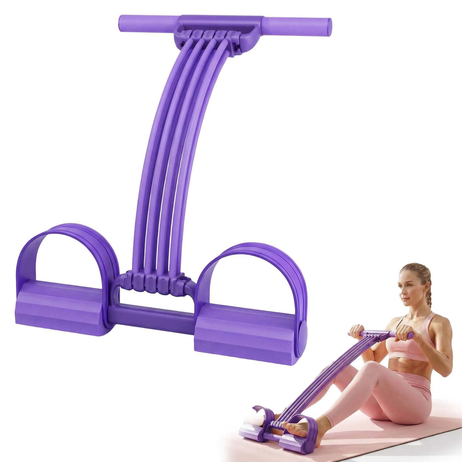 Pedal Resistance Band with Handle, 8 Tube Full Body Workout Exercise Band for Home Gym Fitness Training