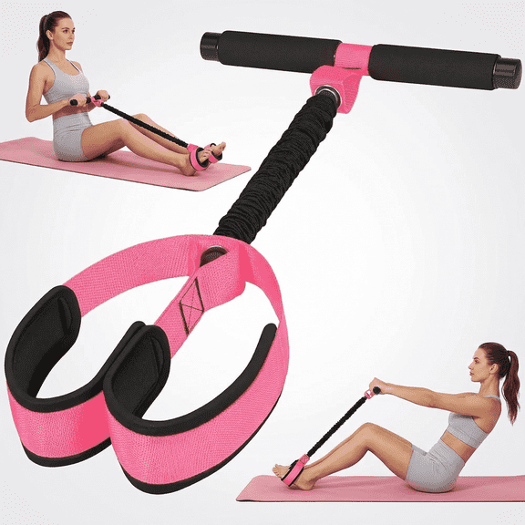 Pedal Resistance Band with Handles, Heavy-Duty Tension Foot Puller for Full-Body Training, Core, Legs & Glutes, Portable Home Workout Band