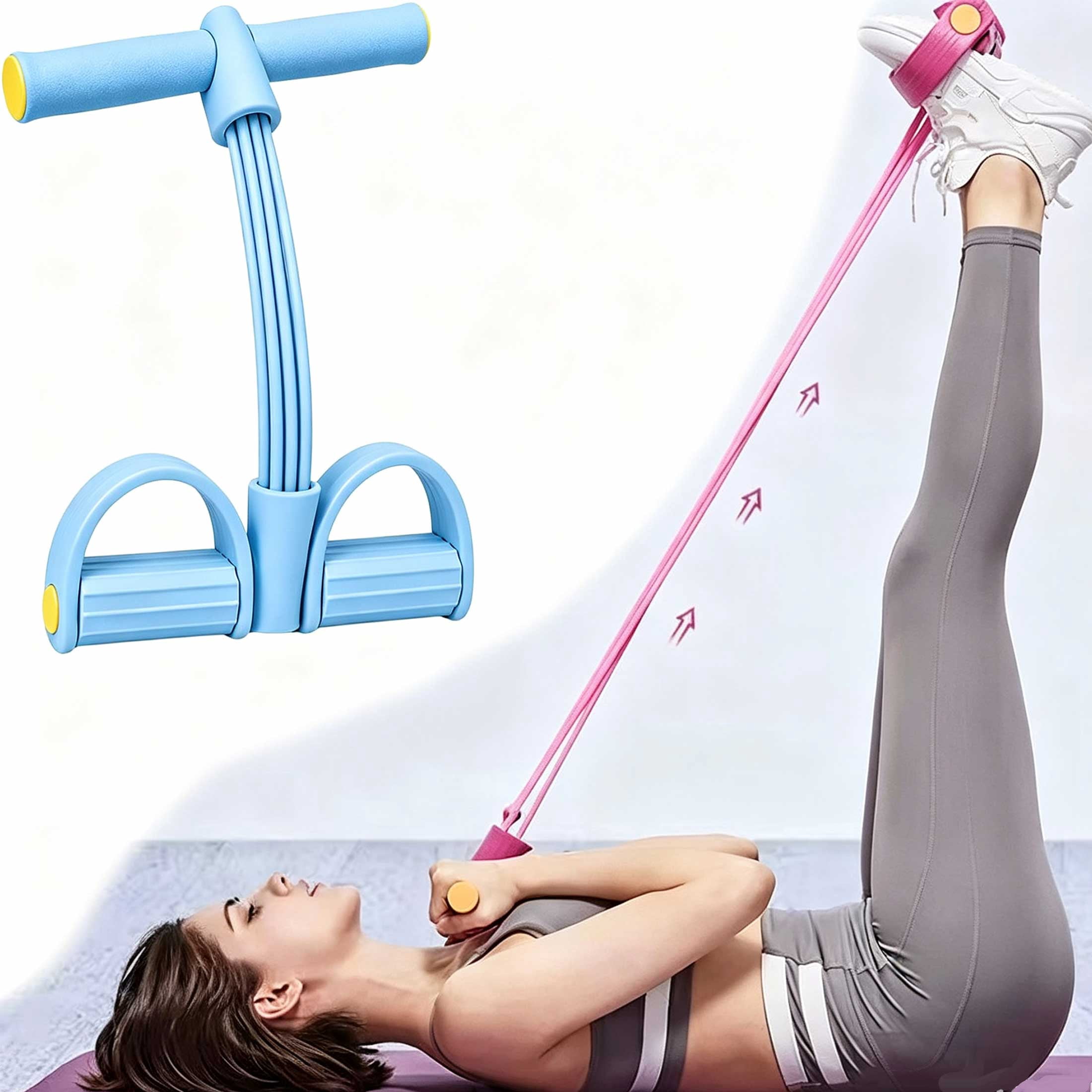 Stretch Robe For Exercise Pedal Resistance Band with Handles, Multifunction Tension Rope for Full ...