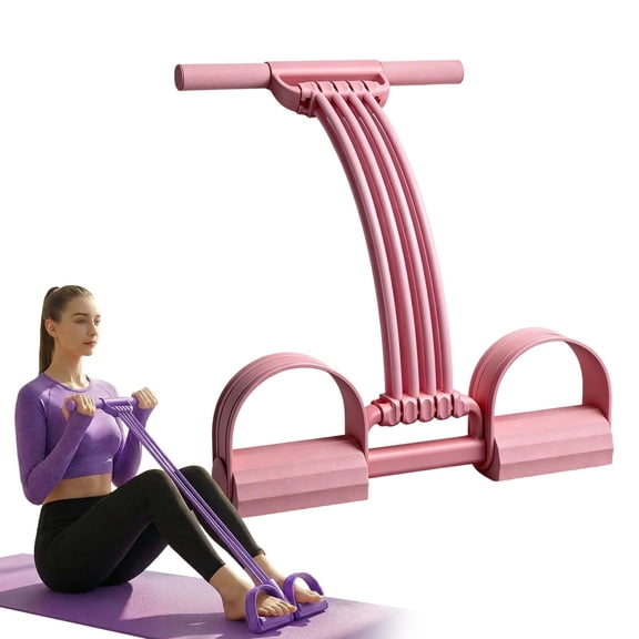 Pedal Resistance Bands with Handles, 2026 Upgraded 8-Tube Elastic Pull Rope, Multifunction Foot Pedal Resistance Bands for Body Workout, Yoga, Stretching, Arm, Leg, Waist, Abdomen Home Gym