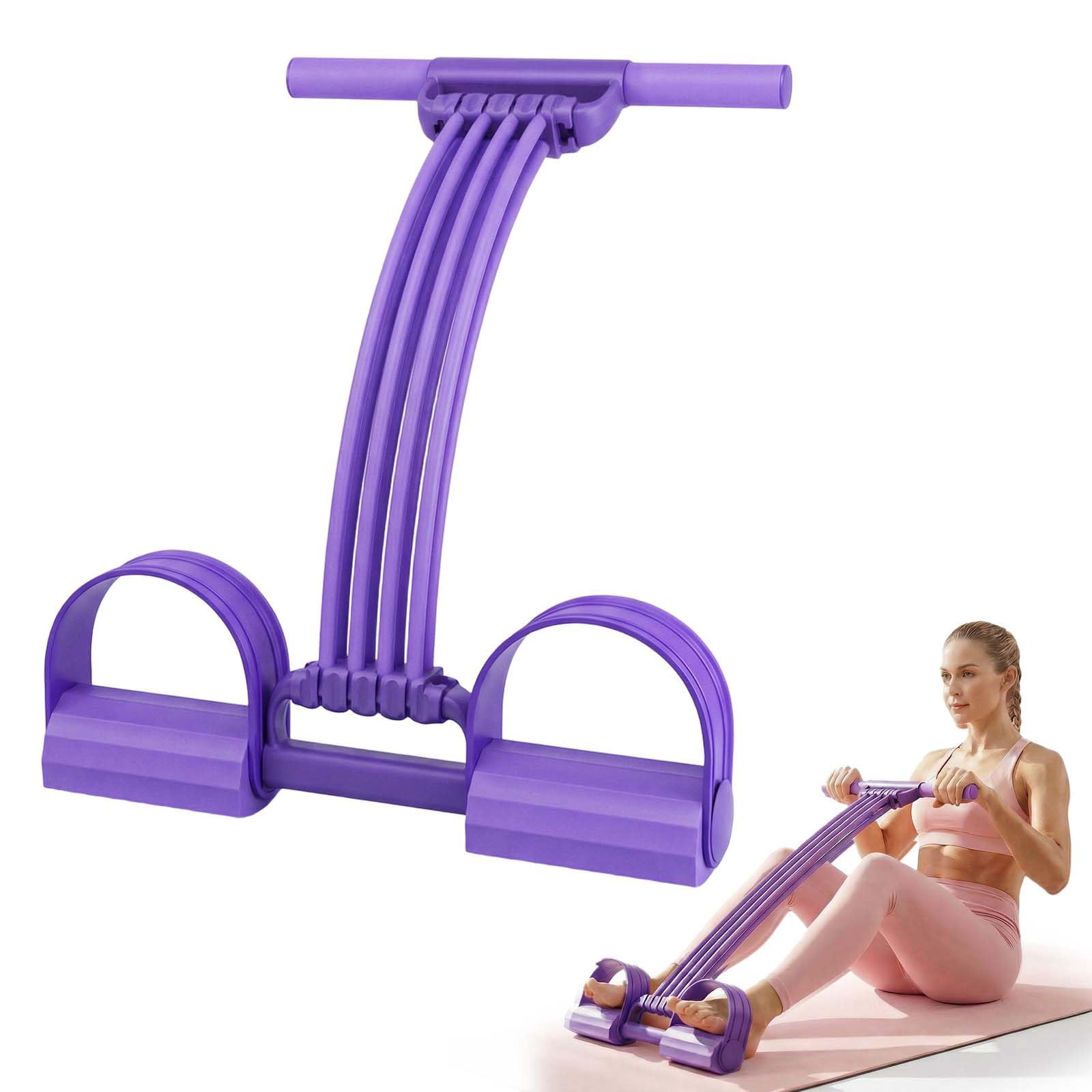 Pedal Resistance Bands with Handles, Elastic Pull Rope Fitness, Multifunction Yoga Resistance Band, Foot Pedal Resistance Bands for Abdomen, Waist, Arm, Leg