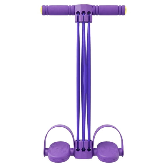 Pedal Resistance Bands with Handles, Home Abdominal & Waist Toning Fitness Equipment, Crunches Elastic Pull Rope, Multifunction Elastic Yoga Resistance Band for Legs, Arms, and Core Training