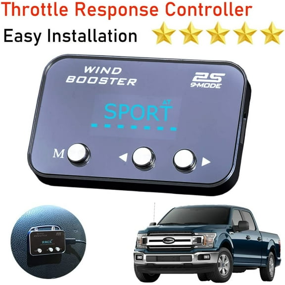 Pedal Throttle Response Controller Compatible PC18 for 2011-2020 Ford F150 F250 F350 F450 F550 Raptor Trucks Explorer Edge Expedition Mustang Fusion Focus Escape Throttle Pedal Response Controller
