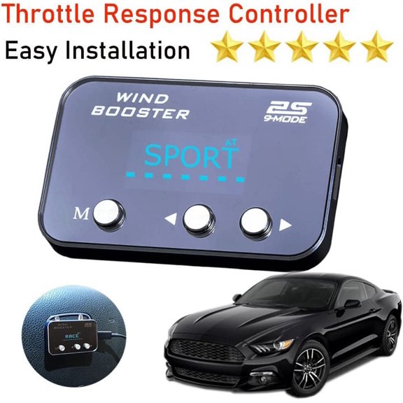 Pedal Throttle Response Controller PC18 Compatible for Ford Mustang（2011-2021）Explorer1 2 Expedition 1 2 Edge Escape Transit 150 250 350 Pedal Accelerator Throttle Pedal Electronic Response Controller