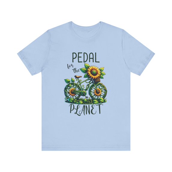 Pedal for the Planet, Bella & Canvas, Cotton Short Sleeve T-Shirt, XS - 4XL