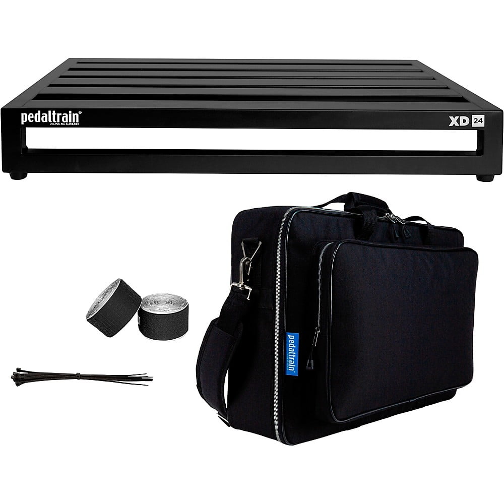 Pedaltrain XD-24 Pedalboard With Deluxe Soft Case Large Rainbow's End Black