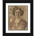 thumbnail image 1 of Peder Severin Krøyer 20x24 Black Ornate Framed Double Matted Museum Art Print Titled: Portrait of a Woman (Probabllly Anna Vilhelmine Johanne Dorthea Halberg, Married Bjorner, Late, 1 of 5