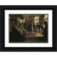 thumbnail image 1 of Peder Severin Krøyer 24x18 Black Ornate Framed Double Matted Museum Art Print Titled: At the Grocery Store, when There is No Fishing (1882), 1 of 5