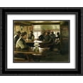 thumbnail image 1 of Peder Severin Kroyer 2x Matted 24x20 Black Ornate Framed Art Print 'Interior of a Tavern', 1 of 2