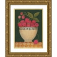 thumbnail image 1 of Pedersen, Diane 24x32 Gold Ornate Wood Framed with Double Matting Museum Art Print Titled - Cup O Raspberries, 1 of 4