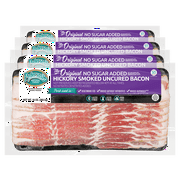 Pedersons Farms, The Original No Sugar Hickory Smoked Uncured Bacon (4 Packages, 10 oz. each)