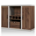 thumbnail image 1 of Pedesaan Wood Multi Storage Buffet with Removable Crate, Walnut, 1 of 5