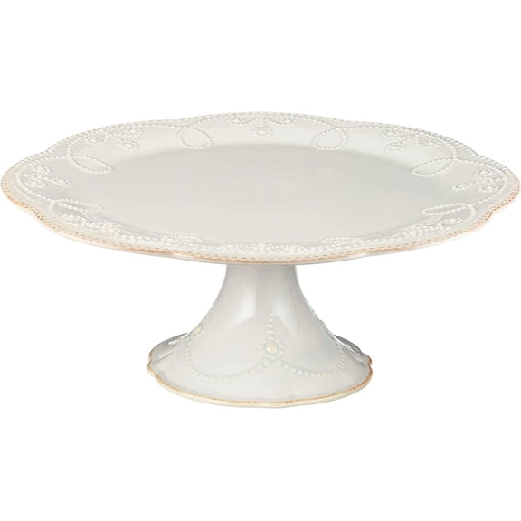 Pedestal Cake Plate, Medium, White
