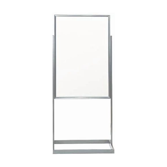 Pedestal Dry Erase Display Board 24"x58", White